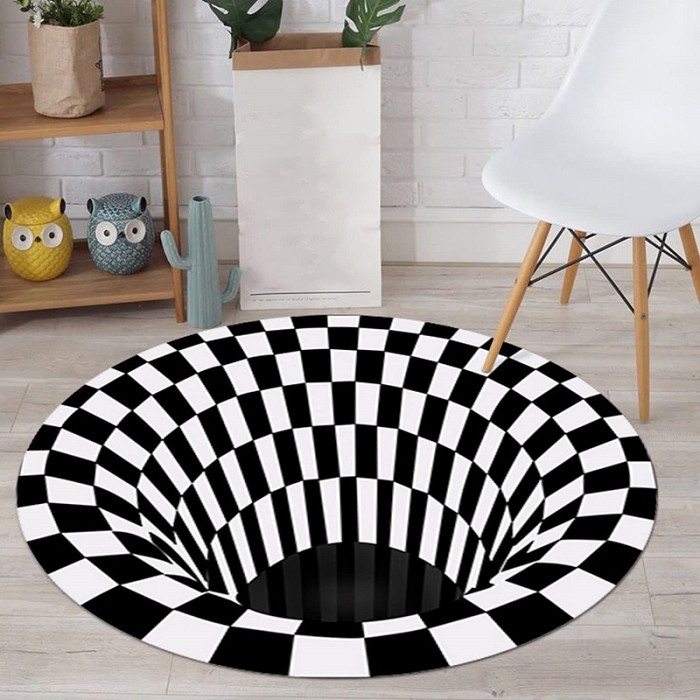 3D Vortex Illusion Rugs