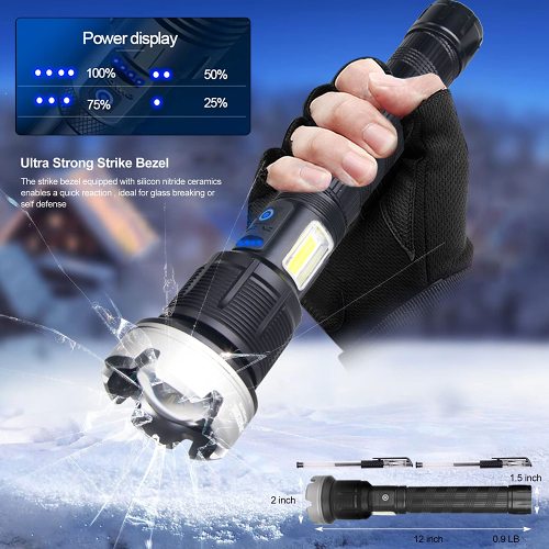 Last Day Promotion- SAVE 70%LED Rechargeable Tactical Laser Flashlight-Buy 3 Free Shipping
