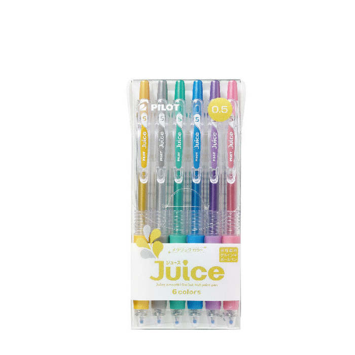 Official Direct Juice Baiguole Gel Pen 0.5 6 Colors