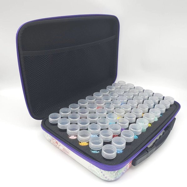 LAST DAY 49% OFF-DIY Diamond Painting Tool Portable Storage Box 60 Packing White Butterfly Printing Bag(Free Shipping)