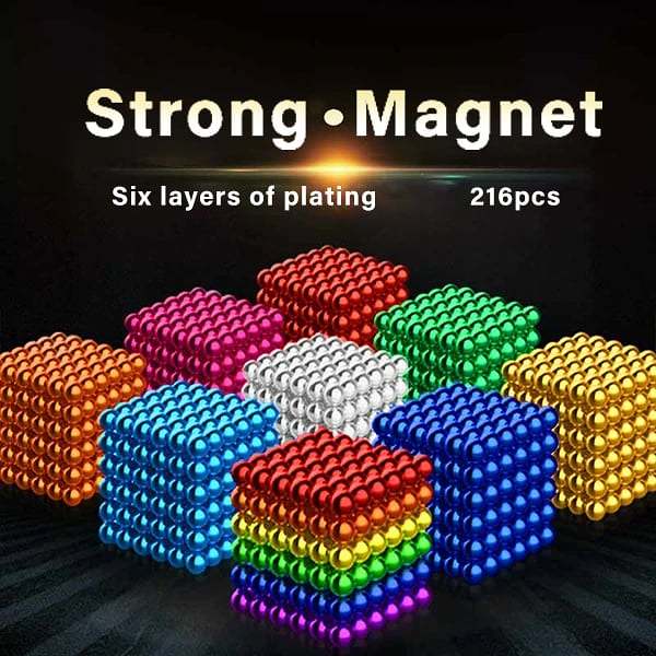 (Last Day Promotion - 49% OFF) Multi Colored DigitDots 216 Pcs Magnetic Balls