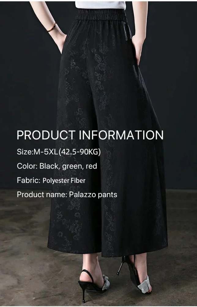 NEW LATEST DESIGNABLE ICE SILK PALAZZO PANTS COOL & COMFY PALAZZO PANTS