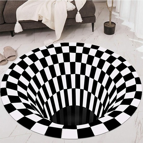3D Vortex Illusion Rugs