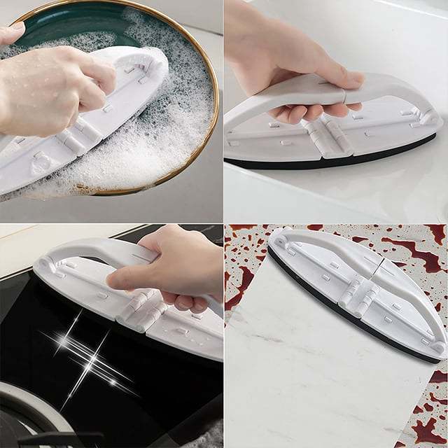 Folding Sponge cleaning brush