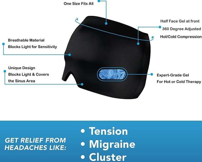 Hot & Cold Therapy Head Cap Migraine Relief Cap