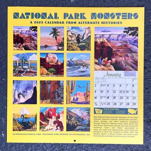 2023 National Park Monsters Calendar  ( Alternate Histories)