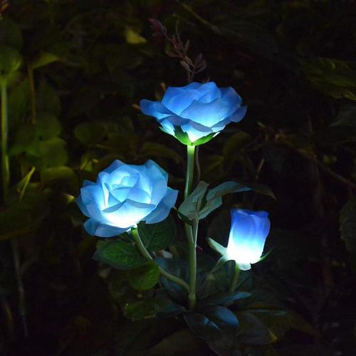 Mother's Day Special 50% OFF-Spring Artificial Rose Solar Garden Stake