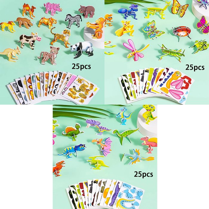 Educational 3D Cartoon Puzzle