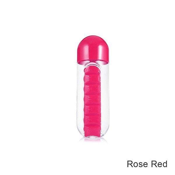 Water Bottle With Weekly Pillbox
