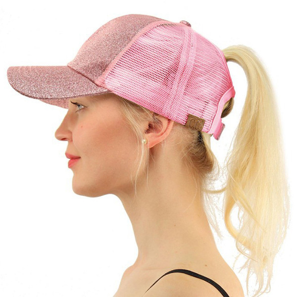 (FLASH SALE-50% OFF TODAY) Glitter Ponytail Baseball Cap-Buy 3 Free Sh