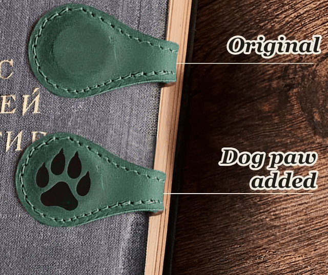 TimelessMark–Personalized Magnetic Leather Bookmark