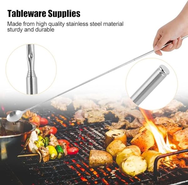 Summer Hot Sale Promotion-49% OFF-Creative telescopic cutlery stainless steel fork