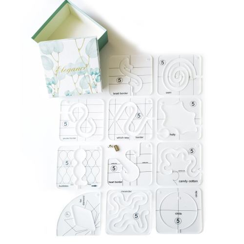 Free-Motion Garment Ruler Set (11 PCS)+ Foot attachment