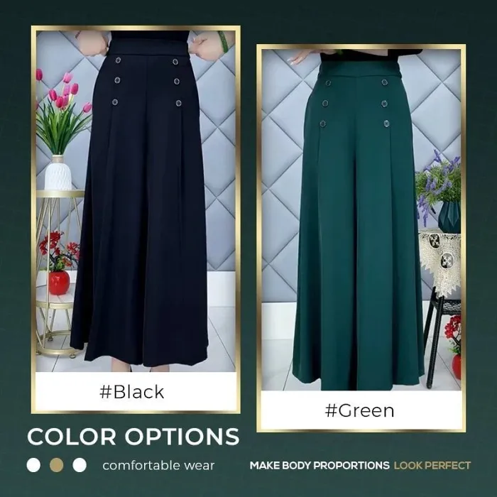 Stylish Pleated Wide-Leg Pants Comfort & Slim