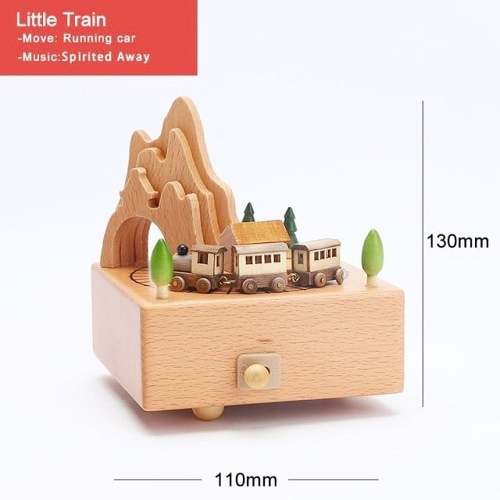 2023 Early Christmas Promotion-Handmade Wooden Rotating Music Boxes-BUY 2 FREE SHIPPING