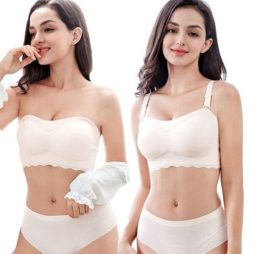 (Last Day Flash Sale-50% OFF) Women Sexy Strapless Bra Invisible Push