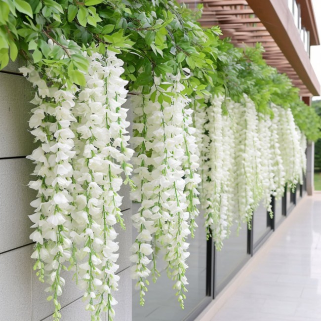 Hot SaleUV Resistant Lifelike Artificial Wisteria Flower - No Maintenance, Pruning or Watering!