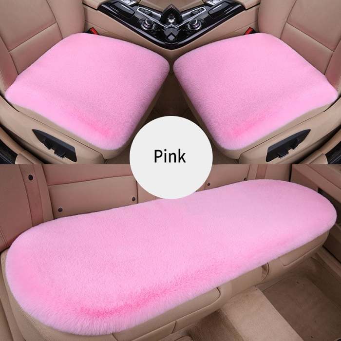 -Plush Car Seat Cushion