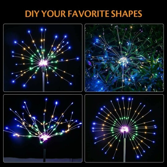 ( Last Day Promotions - 50% OFF)Waterproof  Solar Garden Fireworks