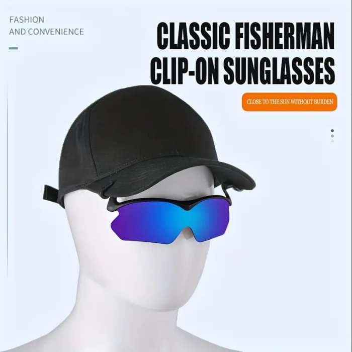 Clip Cap Sunglasses, Fishing Glasses