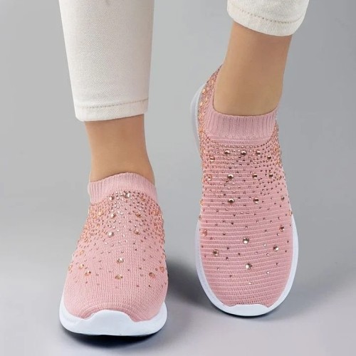 [#1 TRENDING SUMMER 2024] Women's Crystal Breathable Orthopedic Slip O