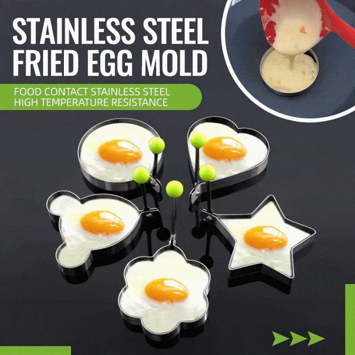 Home Essentials-Stainless Steel Fried Egg Molds