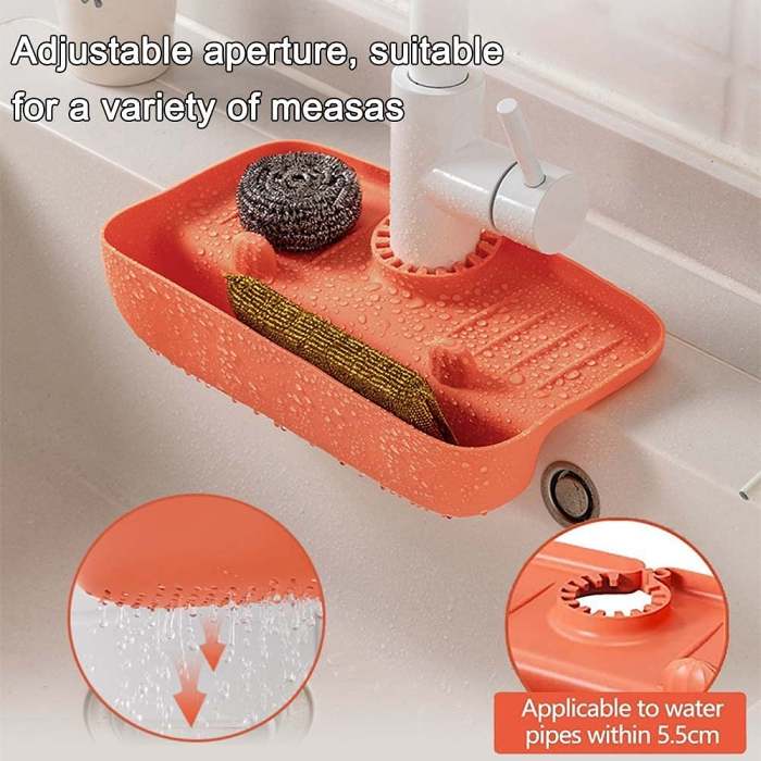 (Last Day Flash Sale) Faucet splash-proof draining rack-BUY 3 GE