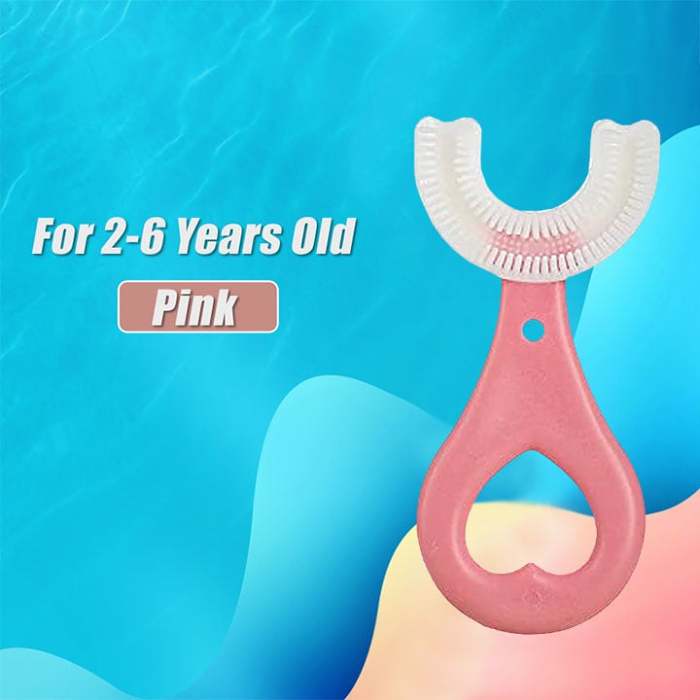 (2023-Christmas Hot Sale) All Rounded Children U-Shape Toothbrush