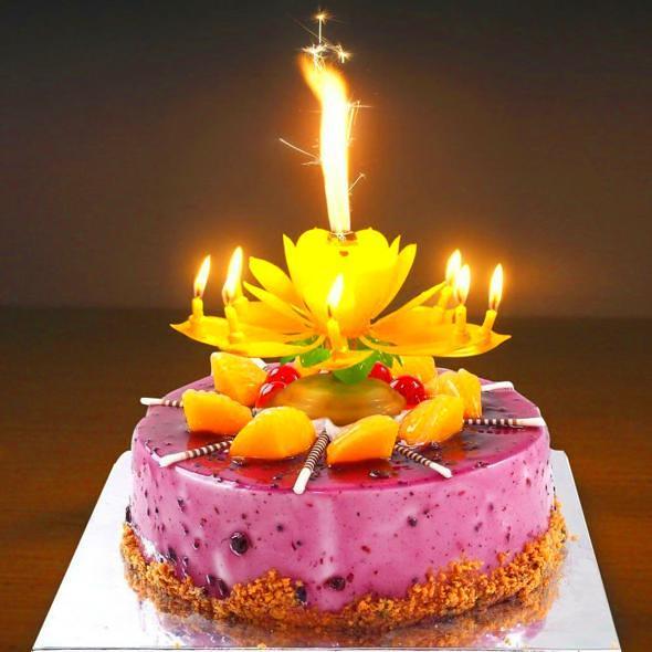 Magic Flower Birthday Candle