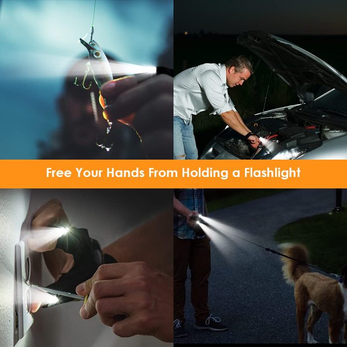 LED Flashlight Waterproof Gloves - Practical Durable Fingerless Gloves