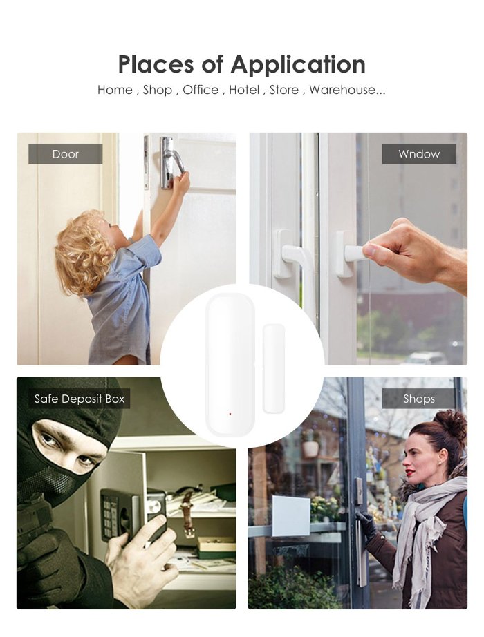 Hot Sale   Intelligent WIFI Door And Window Sensor