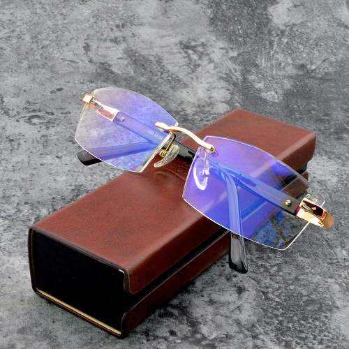 2023 New Sapphire high hardness anti-blue progressive Far And Near Dual-Use Reading Glasses