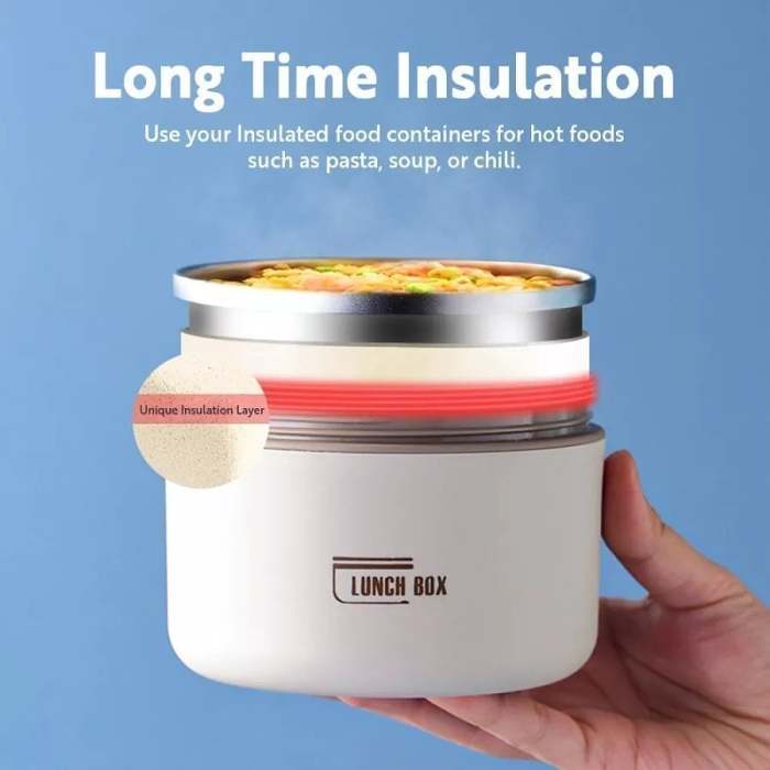 Portable Insulated Lunch Container SET