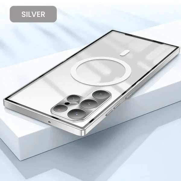Streamer Frosted Magic Shield Metal Back Case for Samsung S23/S22/S21
