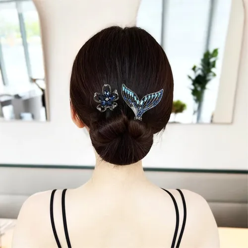 2023 Hot Sale- Rhinestone Flower Hair Clip