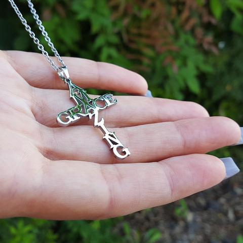 50% OFFAmazing Grace Cross NecklaceBUY MORE SAVE MORE