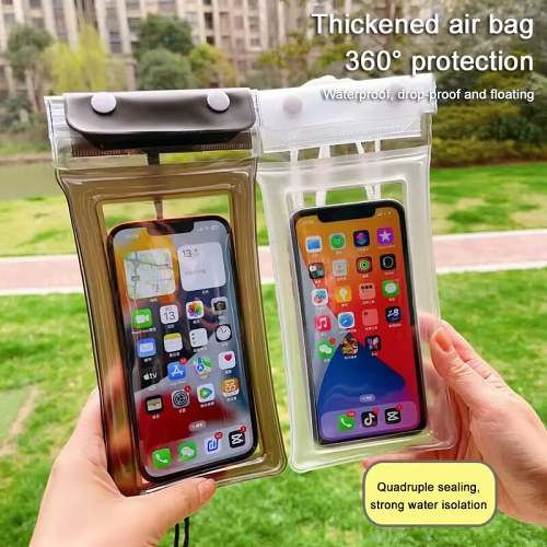HOT SELL Tri-fold air bag waterproof mobile phone bag