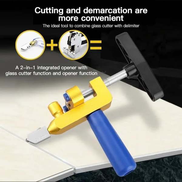 2-in-1 Ceramic & Glass Tile Cutter