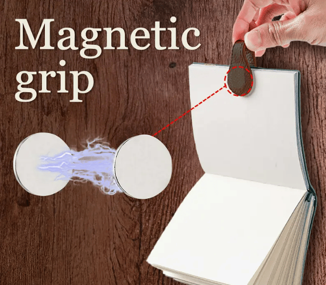 TimelessMark–Personalized Magnetic Leather Bookmark