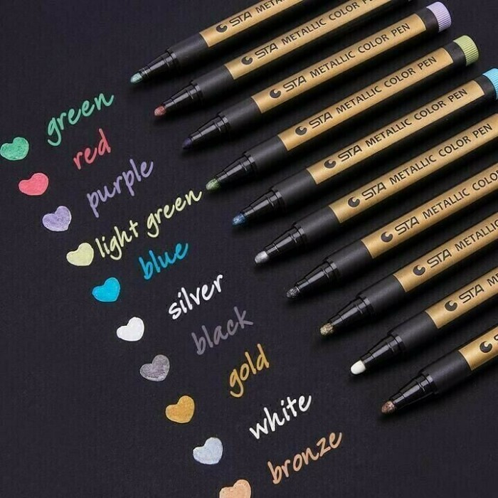 Christmas Hot Sale [50% OFF] Metallic Marker Pens - Set of 8 Color