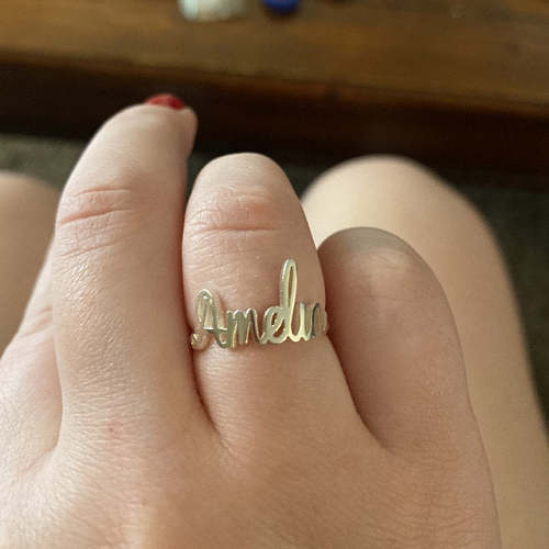 Ins wind stainless steel adjustable ring