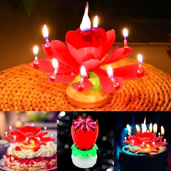 Magic Flower Birthday Candle