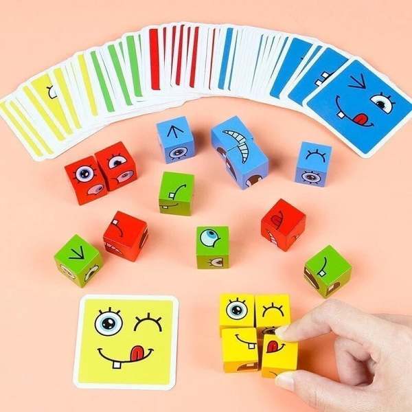 Holiday Grand Sale: 49%OFF 3D expression change face building blocks toy（Buy 2 sets Save 15% & Free Shipping）