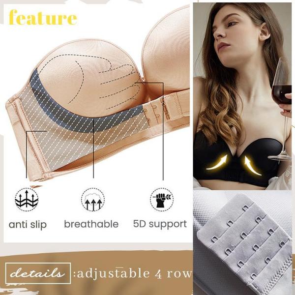 (Last Day Promotion-SAVE 50% OFF) Strapless Front Buckle Lift Bra