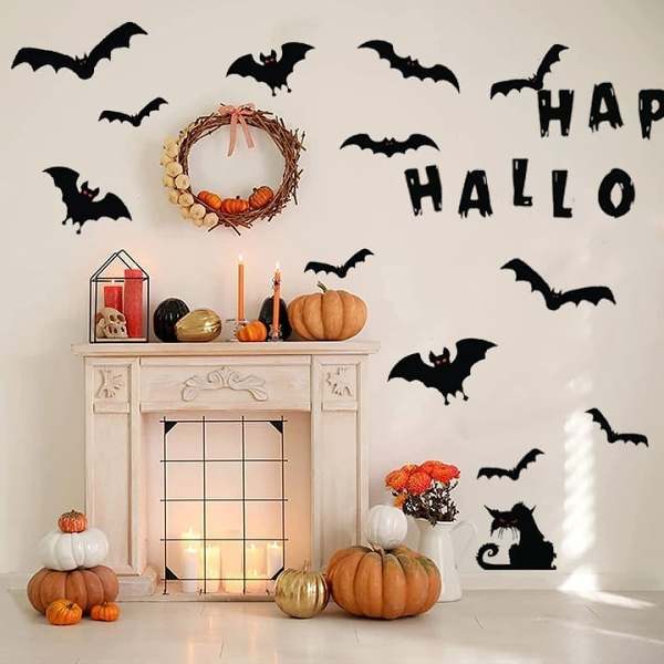 (Early Christmas Sale- Save 48% OFF)- Reusable Halloween Happy  Decoration Set