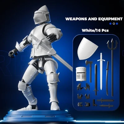 DIY Medieval Warrior Strong Magnetic Removable Articulate
