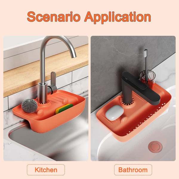 (Last Day Flash Sale) Faucet splash-proof draining rack-BUY 3 GE