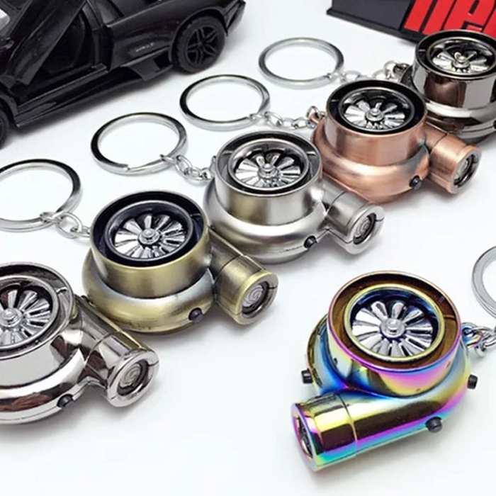 Creative Charming Polished Turbocharger Key Chain