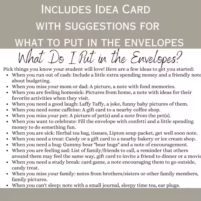 OPEN WHEN ENVELOPES