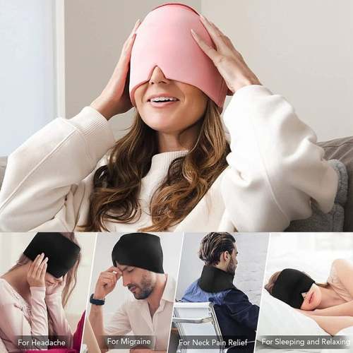 Hot & Cold Therapy Head Cap Migraine Relief Cap
